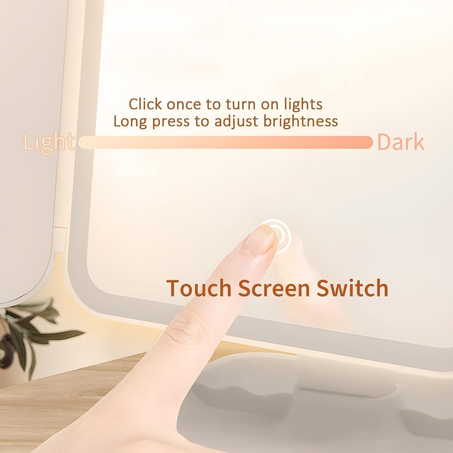 3 Folds Lighted Makeup Mirror