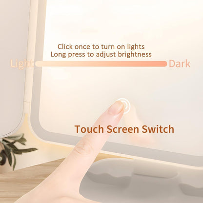 3 Folds Lighted Makeup Mirror