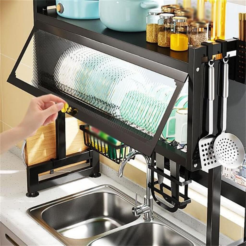 Kitchen Sink Shelf With Sliding Door Cabinet