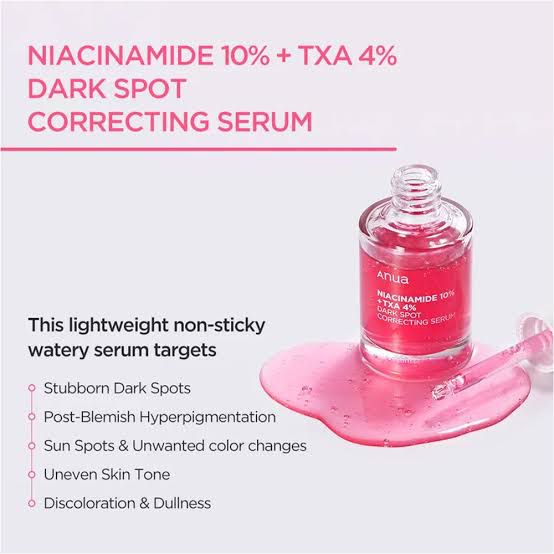 Anua Niacinamide 10% + TXA 4% Brightening Serum for Dark Spots
