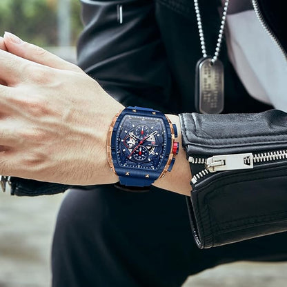 MINI FOCUS Men’s Big Dial Luminous Waterproof  Wristwatch