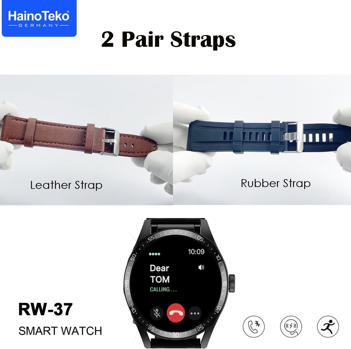 Haino Teko RW37  Smart Watch and Bluetooth Earbuds