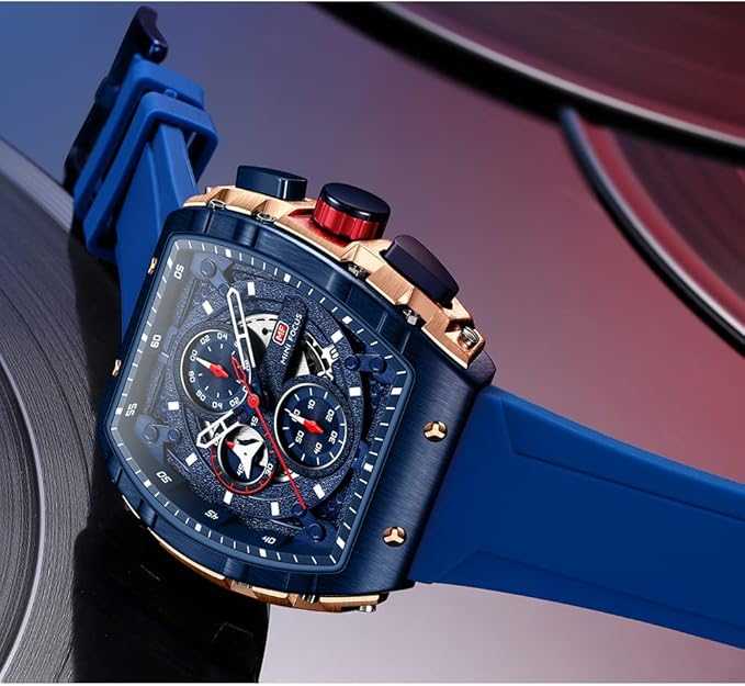 MINI FOCUS Men’s Big Dial Luminous Waterproof  Wristwatch