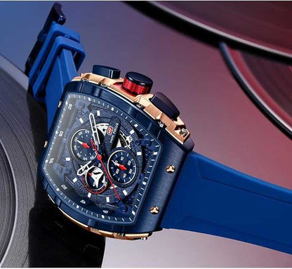 MINI FOCUS Men’s Big Dial Luminous Waterproof  Wristwatch