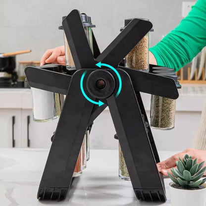 360° Rotating Spice Rack Organizer With 18 Spice Jars